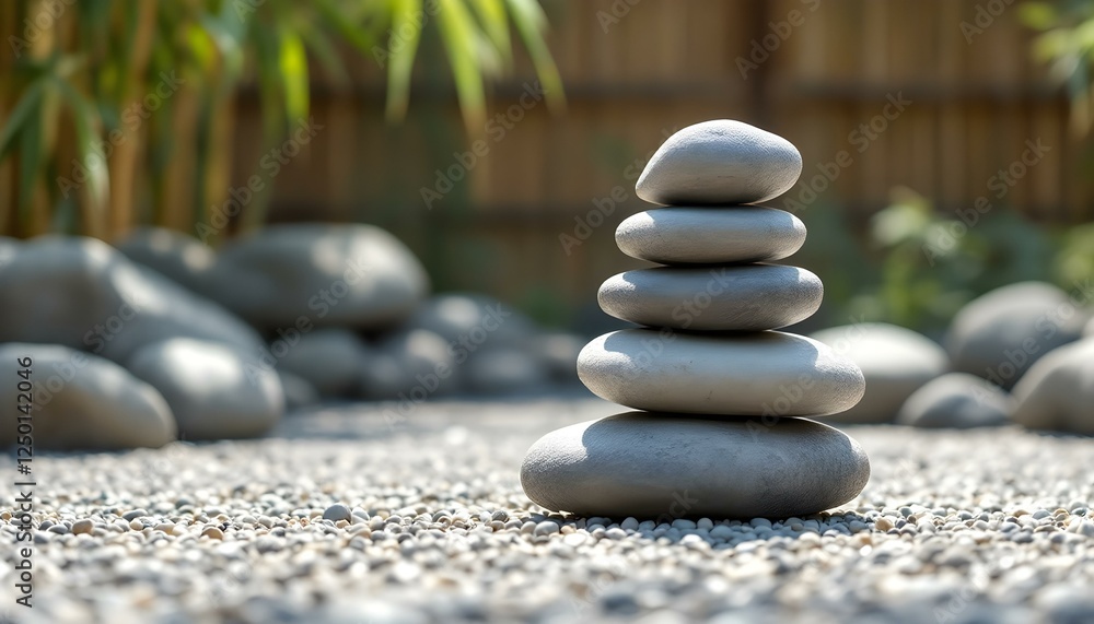 zen, stones, tall, stack, weathered, surfaces, asymmetrical, raked, gravel, traditional, Japanese, rock, garden, shadows, soft, bamboo, plants, swaying, wind, backdrop, photorealistic, detail, serene, zen, stones, tall, stack, weathered, surfaces, asymmetrical, raked, gravel, traditional, Japanese, rock, garden, shadows, soft, bamboo, plants, swaying, wind, backdrop, photorealistic, detail, serene,