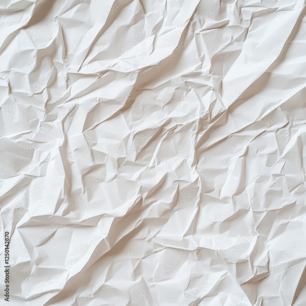 Obraz premium Crumpled white paper texture background (7)