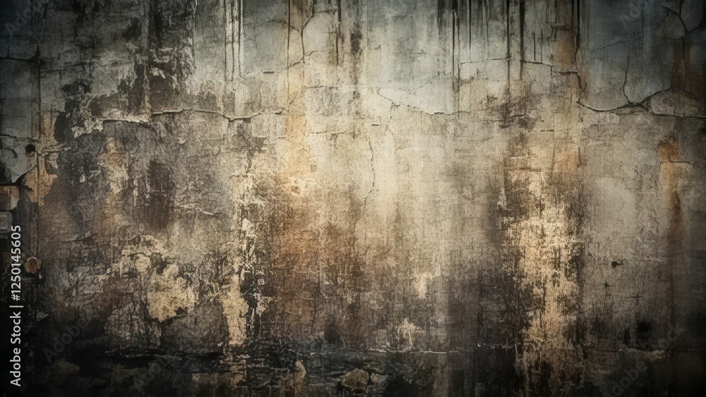Textured Wall with Cracks and Faded Paint in Earthy Tones Textured Wall with Cracks and Faded Paint in Earthy Tones