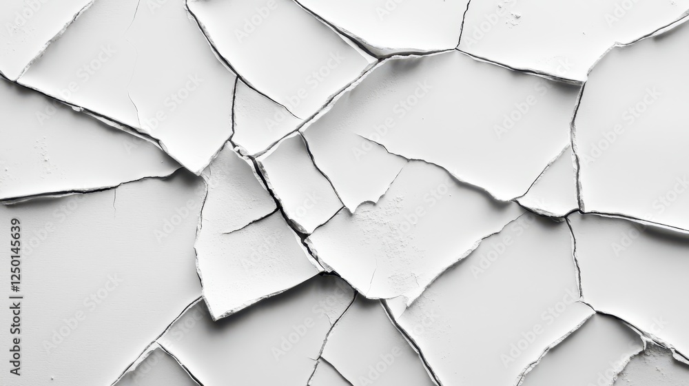 Abstract Cracked White Texture Background Image. Abstract Cracked White Texture Background Image.