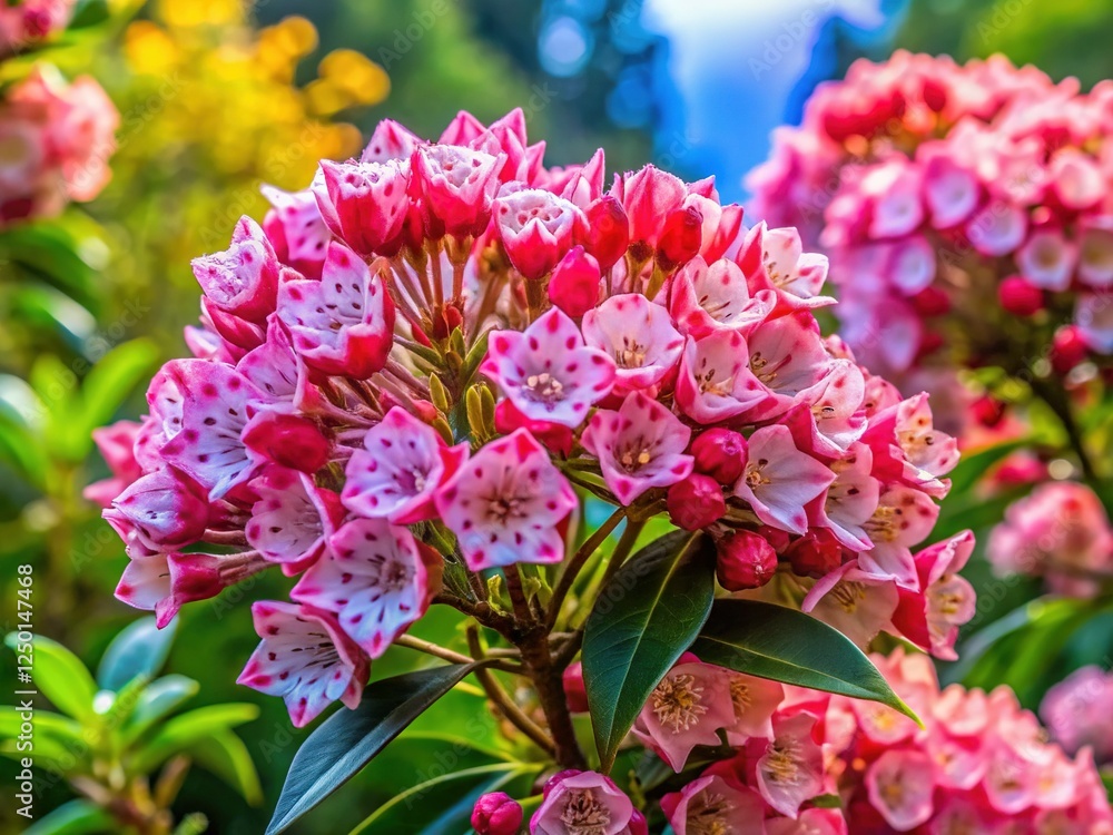 Fototapeta premium Aerial View of Mountain Laurel in Autumnal October Foliage