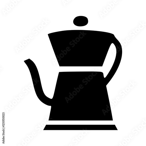 Simple Black Coffee Pot Icon
