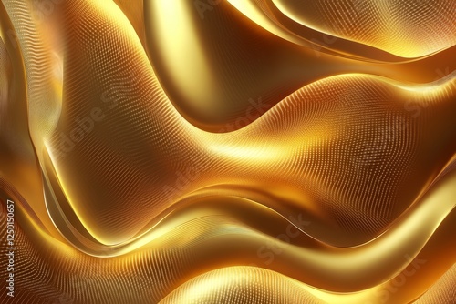 Wallpaper Mural Golden flowing fabric, abstract background Torontodigital.ca