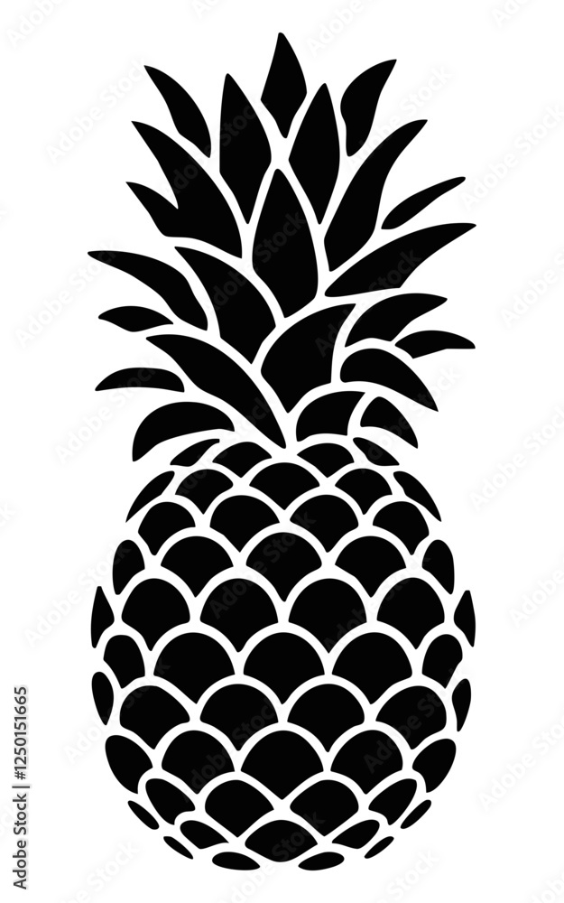 Obraz premium Bold Black Pineapple