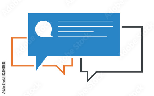 Online communication concept