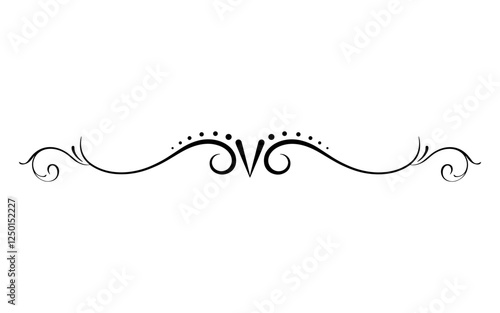 Elegant swirl divider