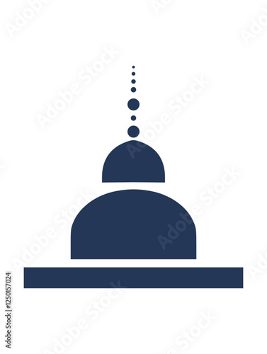 Abstract Geometric Stupa Design