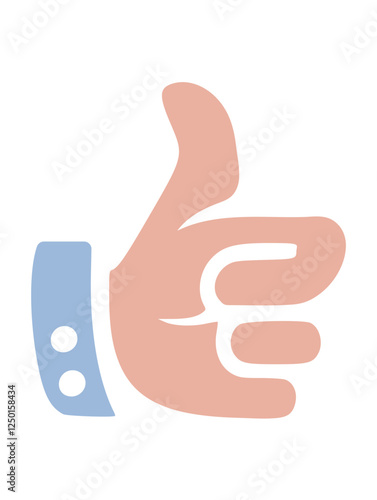 Thumbs up! Positive gesture.