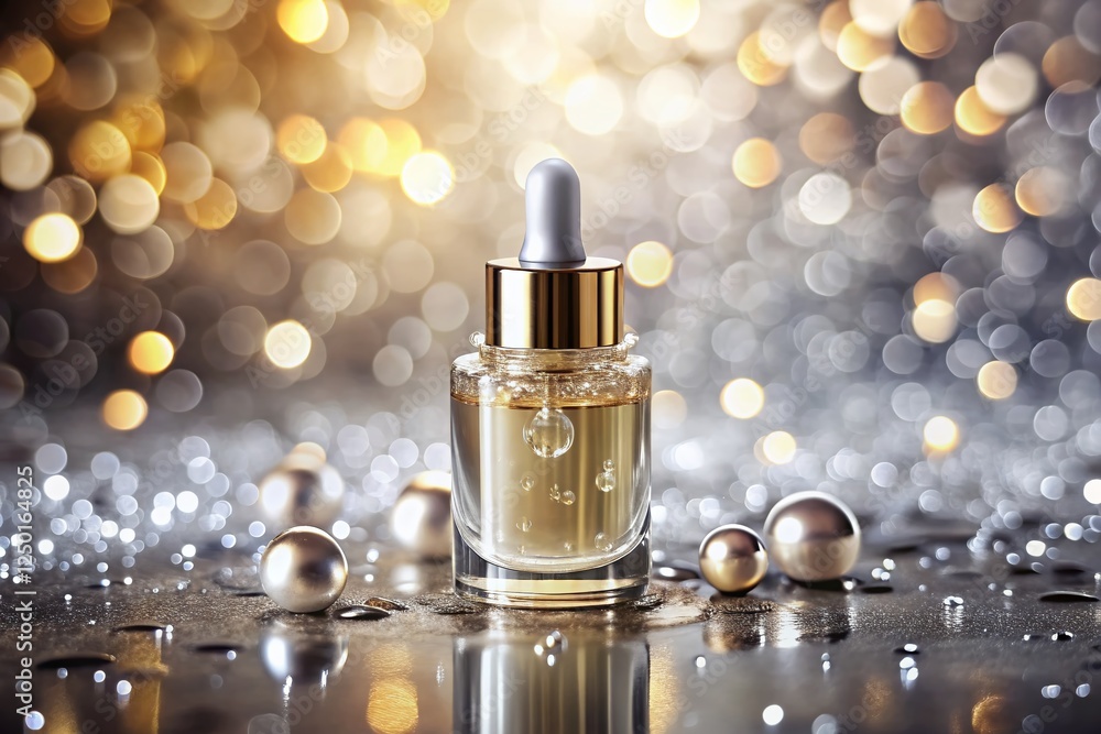 Creamy Serum Drops on Gray Background - High-Resolution Cosmetic Texture Stock Photo Creamy Serum Drops on Gray Background - High-Resolution Cosmetic Texture Stock Photo