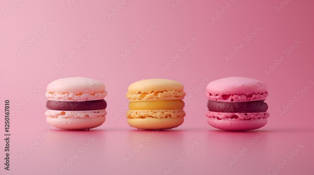 colorful macaroons on a wooden table colorful macaroons on a wooden table