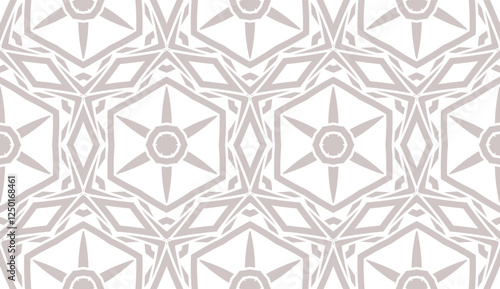 Modern seamless geometric ornament. Vector illustration. Line art design. For print, wallpaper, backgorund