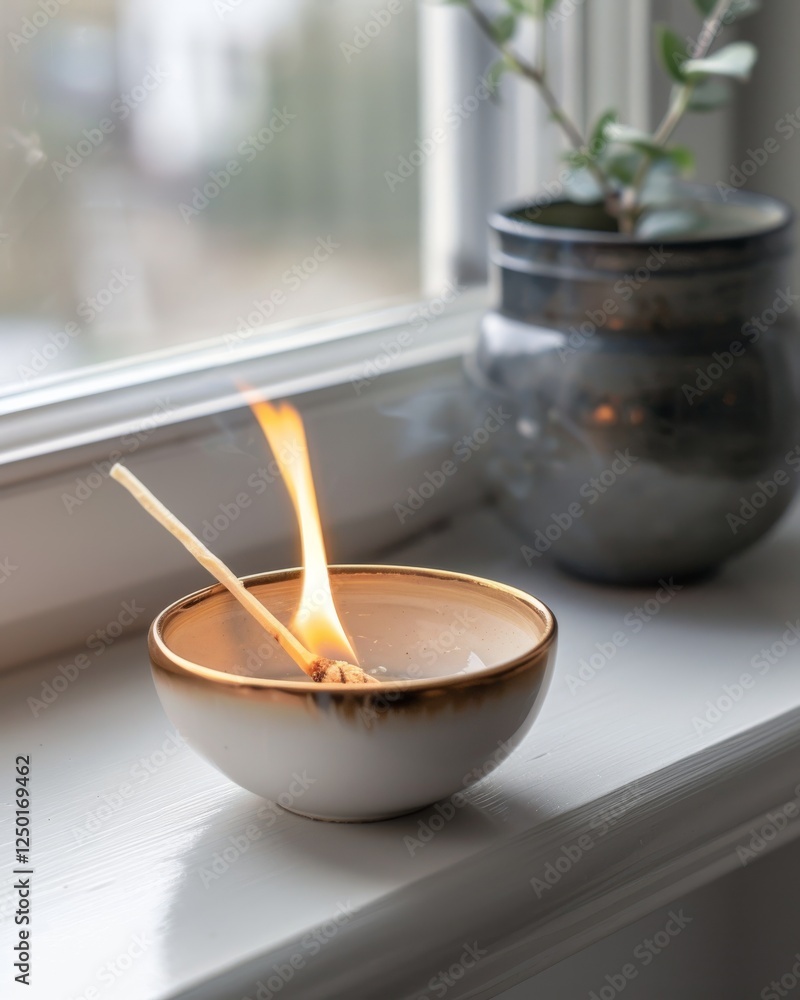 Captivating Close-Up: Igniting Flame from a Matchstick in Detail