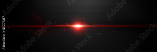 Abstract Red Light Streak on Dark Background.