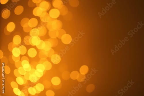 Abstract Gold Bokeh Background