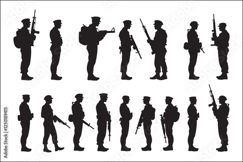 PrintSoldier Saluting Silhouette Design