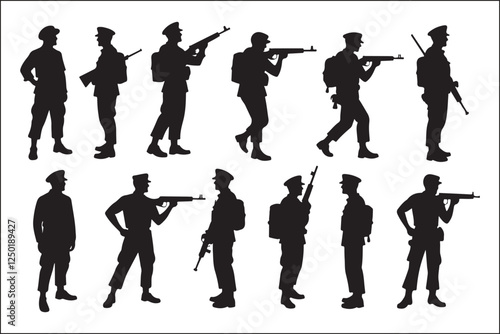 PrintSoldier Saluting Silhouette Design