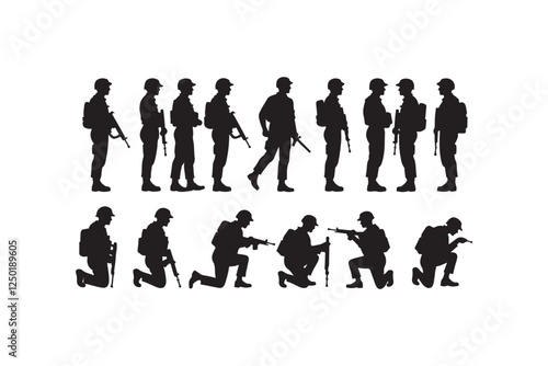 PrintSoldier Saluting Silhouette Design
