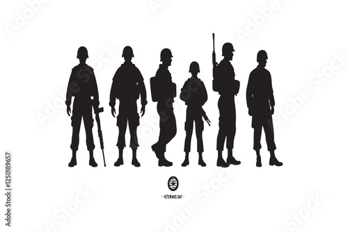 PrintSoldier Saluting Silhouette Design