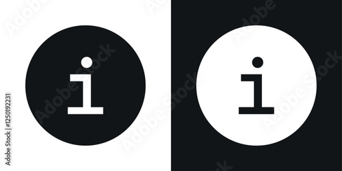 info icons set vectors black and colored style