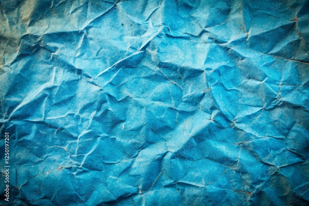Fototapeta premium Grunge Retro Vintage Blue Paper Texture Background - Monochrome High-Resolution Stock Photo