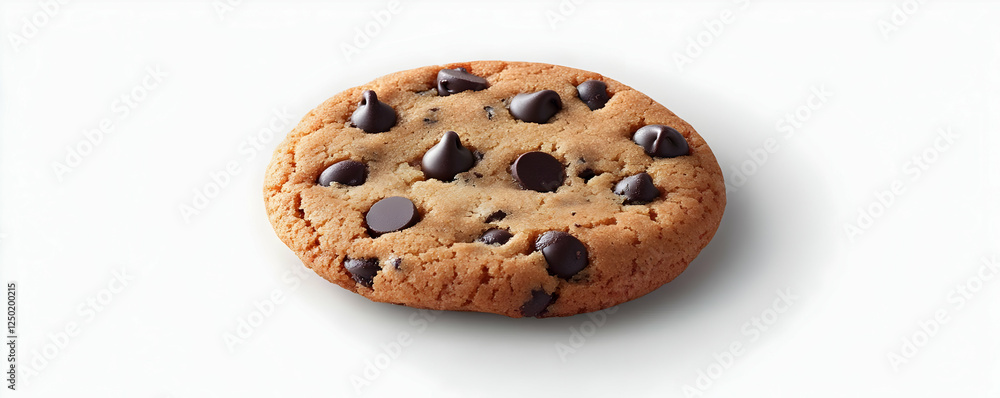 Single Chocolate Chip Cookie Studio Shot Single Chocolate Chip Cookie Studio Shot