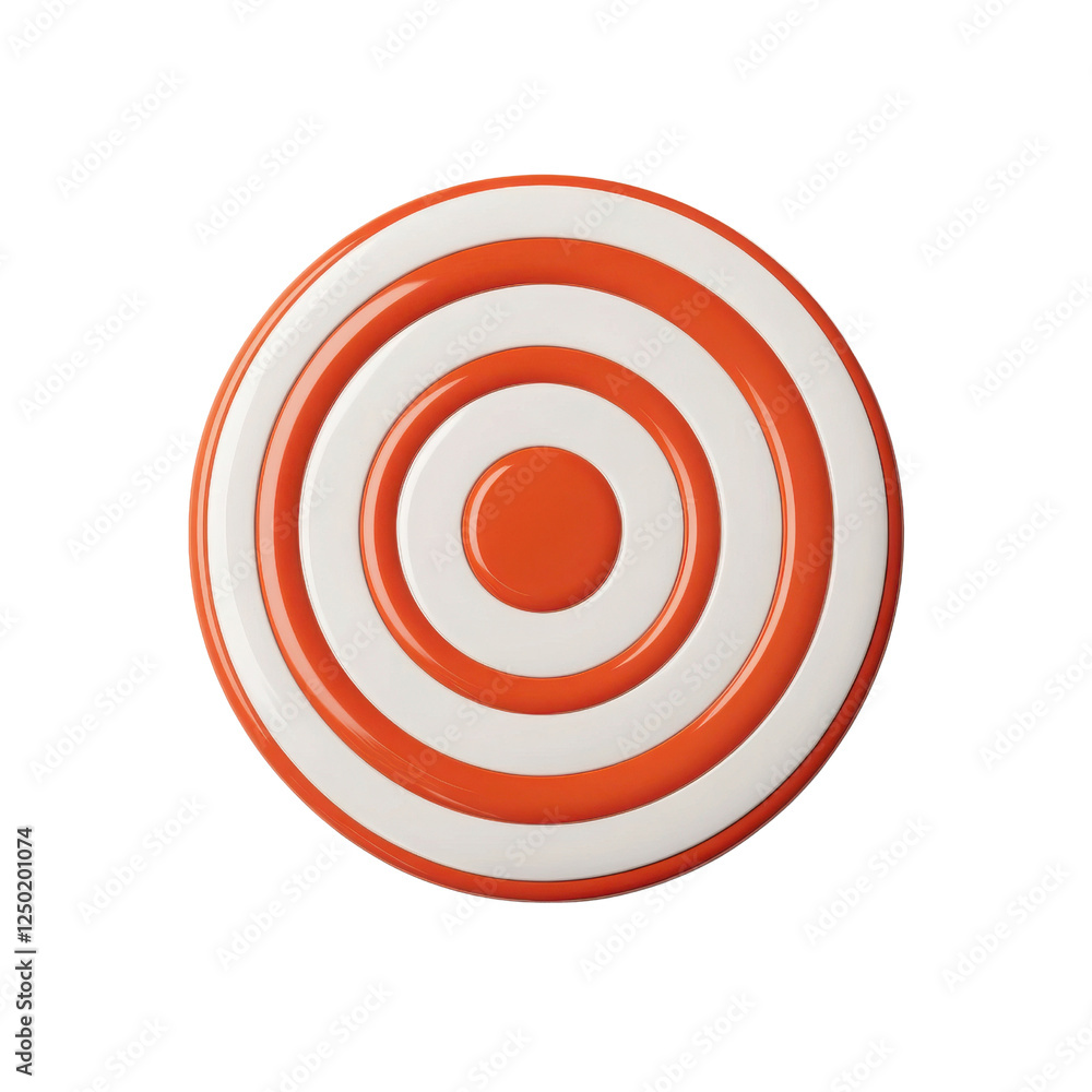 A vibrant orange and white frisbee with concentric circles, perfect for outdoor fun and recreational activities. A vibrant orange and white frisbee with concentric circles, perfect for outdoor fun and recreational activities.