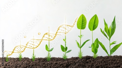 Genetic Modification of Plants with DNA Integration and Growth Stages