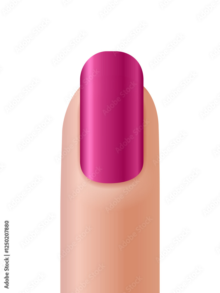 Fingernail manicure Fingernail manicure