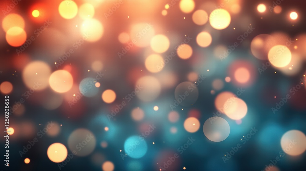 Obraz premium Abstract Colorful Bokeh Background with Soft Glowing Light Effects