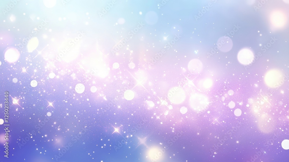Ethereal Dreamscape Shimmering Light and Glittering Bokeh on a Pastel Gradient Background