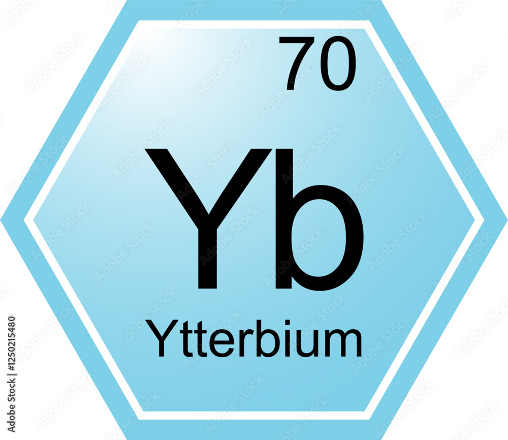 The symbol of the chemical element Yb is Ytterbium.