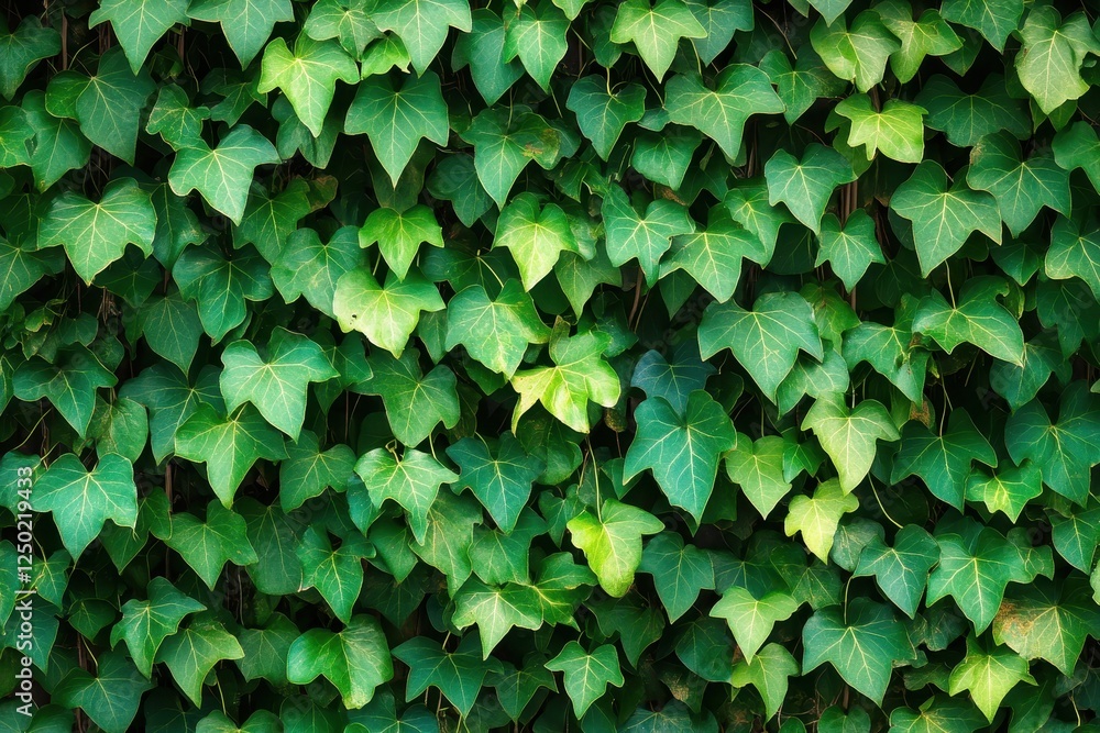 Lush Green Ivy Wall Background Dense Hedera Helix Foliage for Natural Texture and Design Elements. Lush Green Ivy Wall Background Dense Hedera Helix Foliage for Natural Texture and Design Elements.