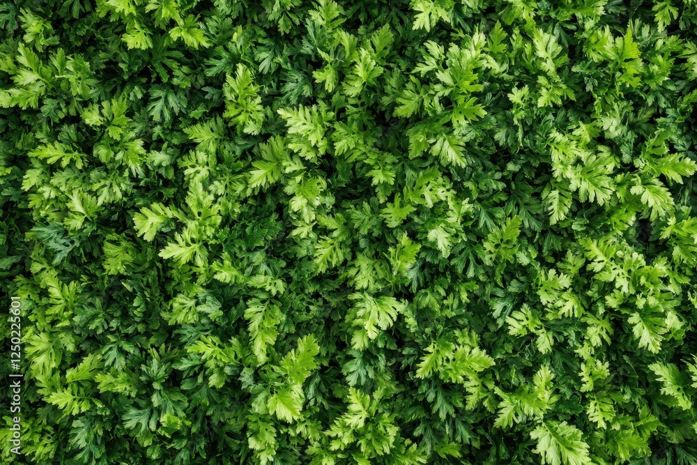Lush Green Parsley Bed A Dense, Vibrant Culinary Herb Field, Perfect for Food Photography Backgrounds. Lush Green Parsley Bed A Dense, Vibrant Culinary Herb Field, Perfect for Food Photography Backgrounds.