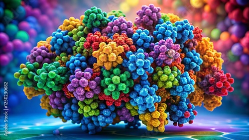 Microscopic View of IDO1 Enzyme Protein Structure - Molecular Biology Research photo