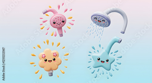 Cute Cartoon Shower Heads for Kids Fun Bath Time photo