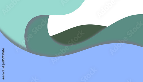 Abstract Colorful Wave Design