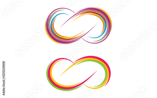 Infinity Concept Design Vector icon illustration Logo template