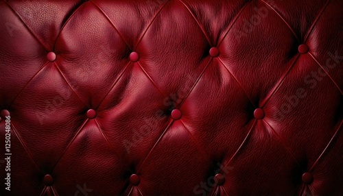 Luxurious Deep Red Leather Background: A Smooth and Textured Surface Perfect for Digital Designs and Stylish Presentations with a Touch of Opulence and Sophistication and Elegance.