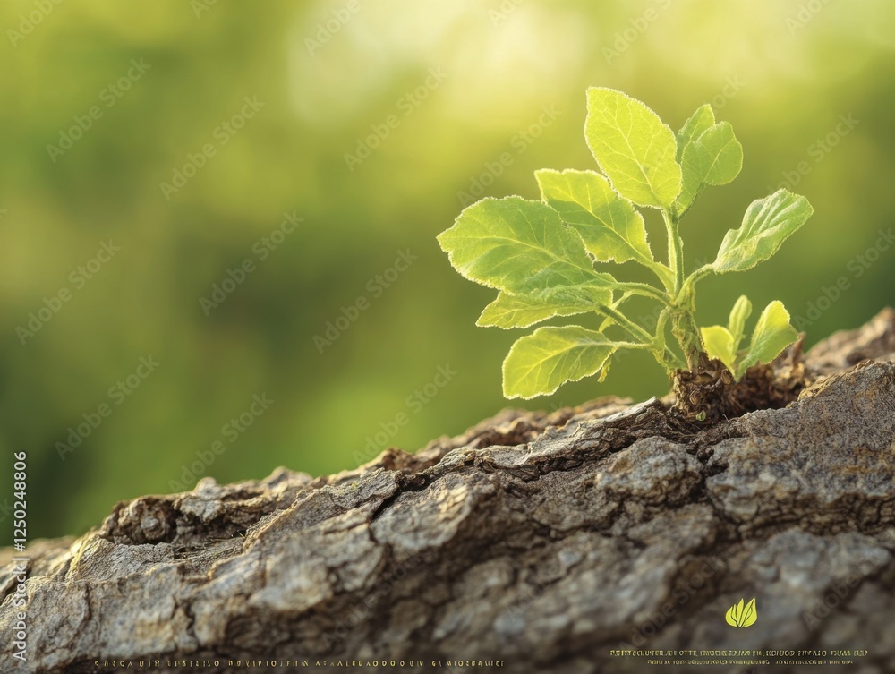 Explore the intricate details of nature with this captivating image featuring a close-up of tree bark with small green vines creeping along, rich in texture, revealing the beauty of natural patterns Explore the intricate details of nature with this captivating image featuring a close-up of tree bark with small green vines creeping along, rich in texture, revealing the beauty of natural patterns