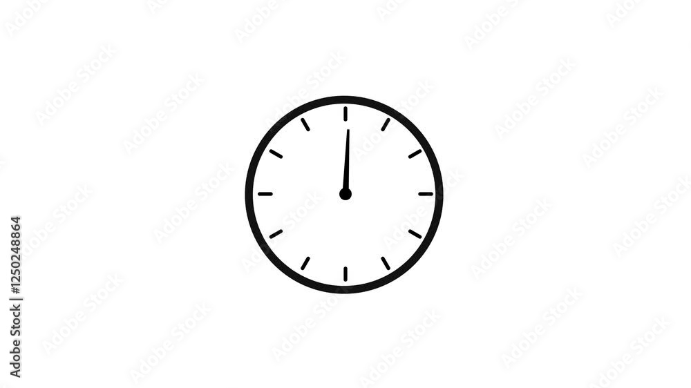 Clock animation. Analog clock icon. Clock animation. Analog clock icon.