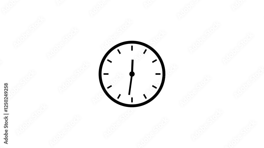 Clock animation. Analog clock icon. Clock animation. Analog clock icon.