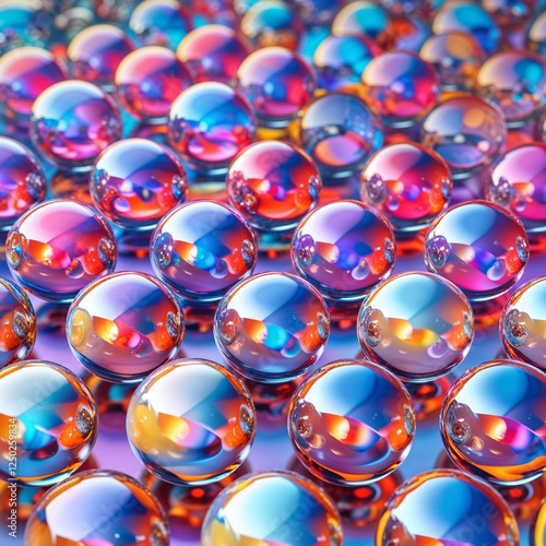 abstract background with colorful balls