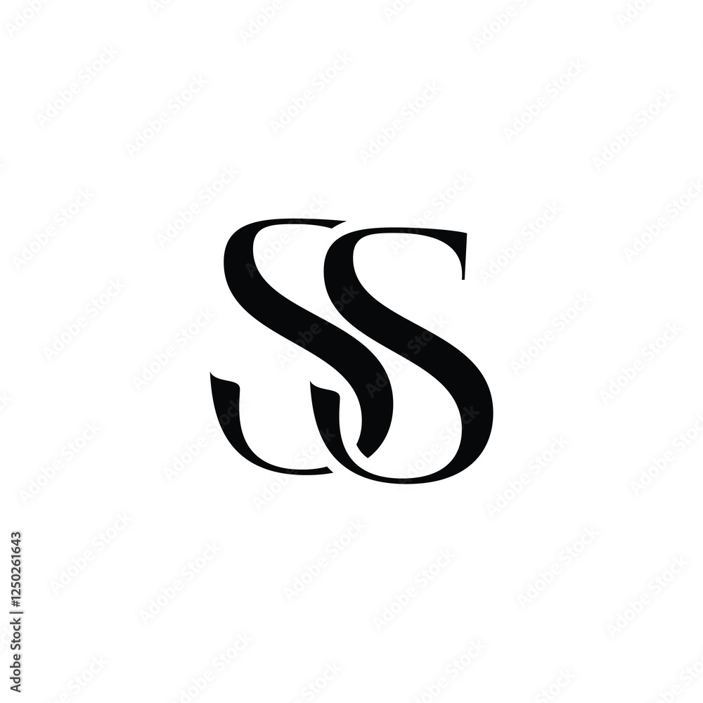 SS monogram logo design letter text name symbol monochrome logotype alphabet character simple logo SS monogram logo design letter text name symbol monochrome logotype alphabet character simple logo