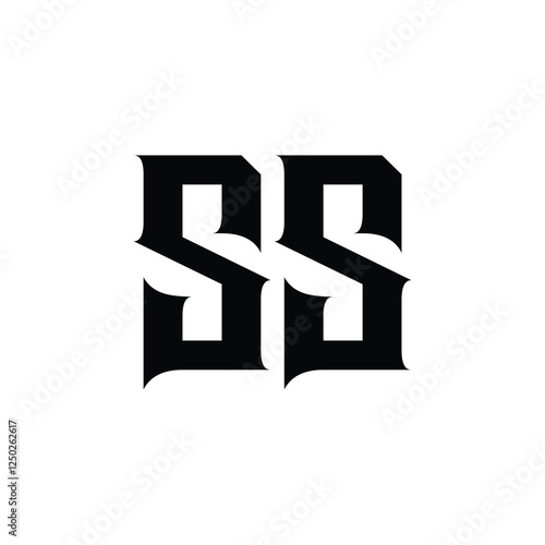 SS monogram logo design letter text name symbol monochrome logotype alphabet character simple logo