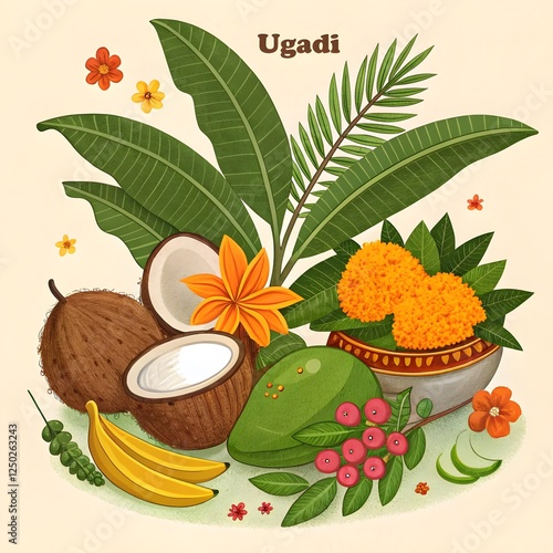 Happy Ugadi Indian Festival