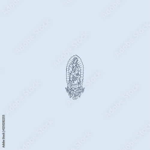 THESE HIGH QUALITY MOTHER MARIA VECTOR FOR USING VARIOUS TYPES OF DESIGN WORKS LIKE T-SHIRT, LOGO, TATTOO AND HOME WALL DESIGN