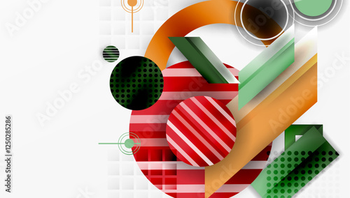 Dynamic complex geometric abstract background