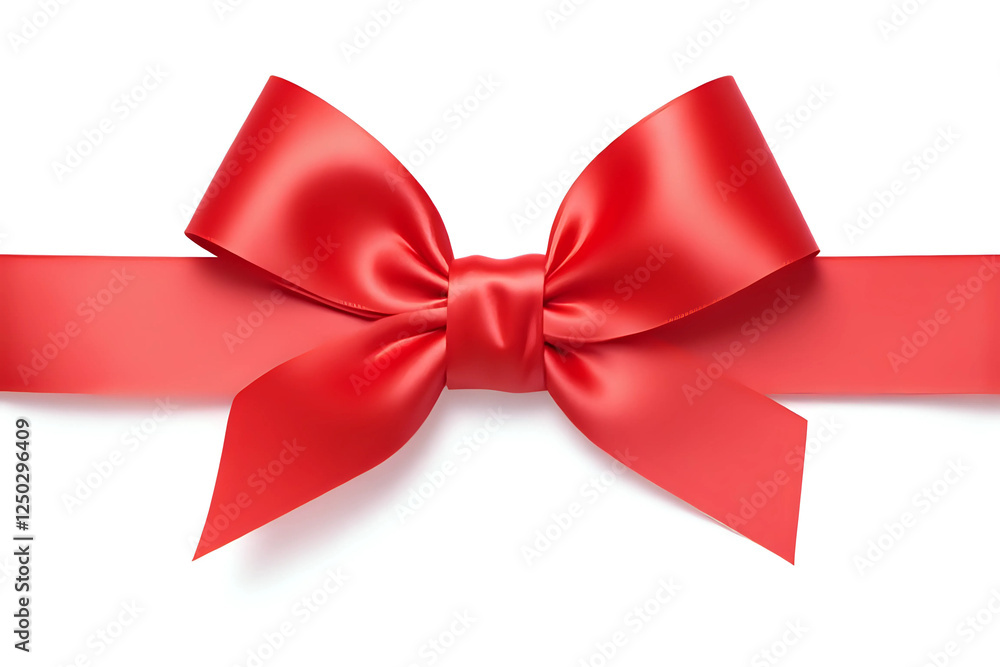 Beautiful red ribbon isolated on white background. Beautiful red ribbon isolated on white background.