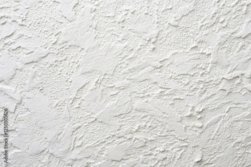 Textured White Plaster Wall Background - Concrete Putty Finish for Interior Design