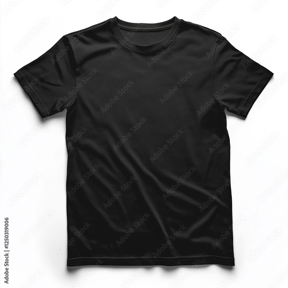 Black tshirt isolated on a white background Black tshirt isolated on a white background